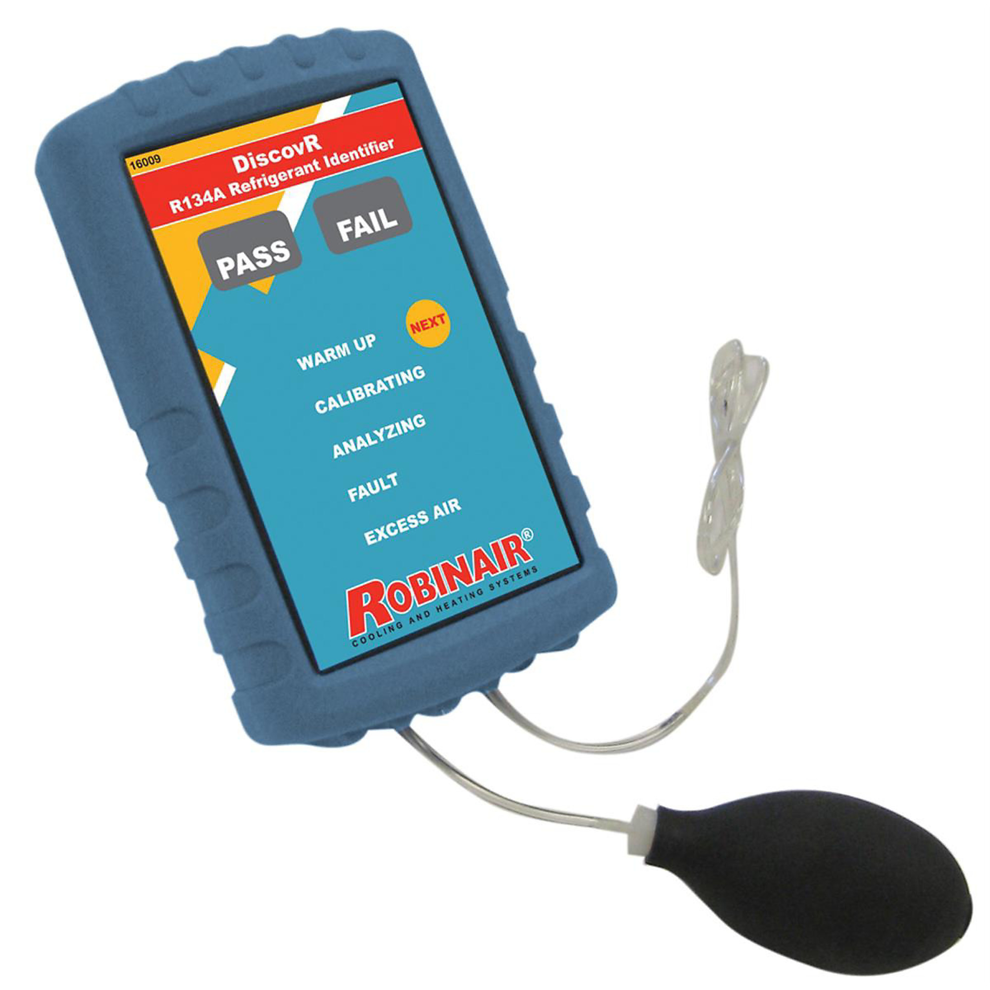 Robinair DiscovR R134a Refrigerant Identifier — Protects A/C Service Equipment, Detects Contaminated Refrigerant, Model# ROB16009